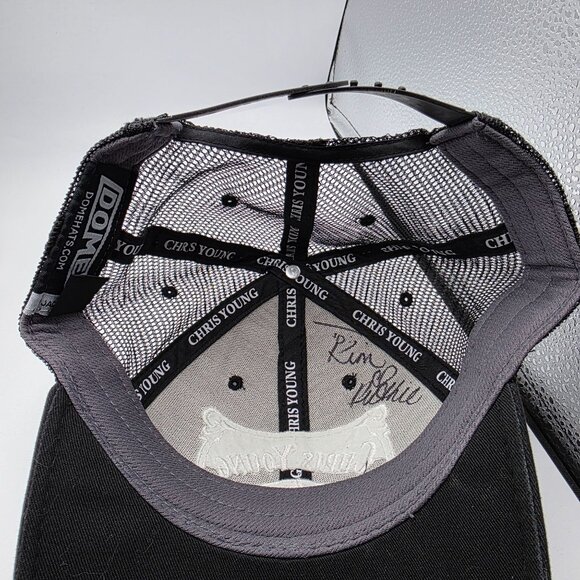 Chris Young 2016 World Tour Mesh Trucker Hat Adjustable Black Collectible Cap - Picture 7 of 10